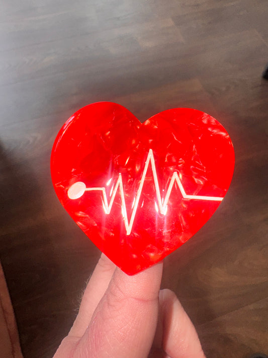 DMB Heart Monitor Claw Clip