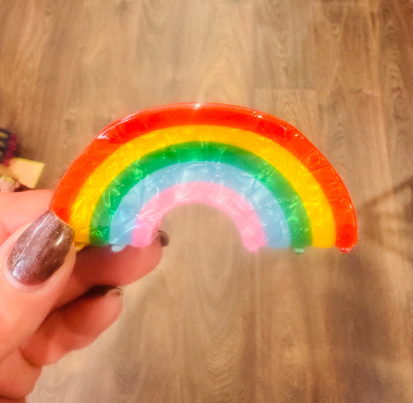 DMB Colourful Rainbow Hair Claw Clip