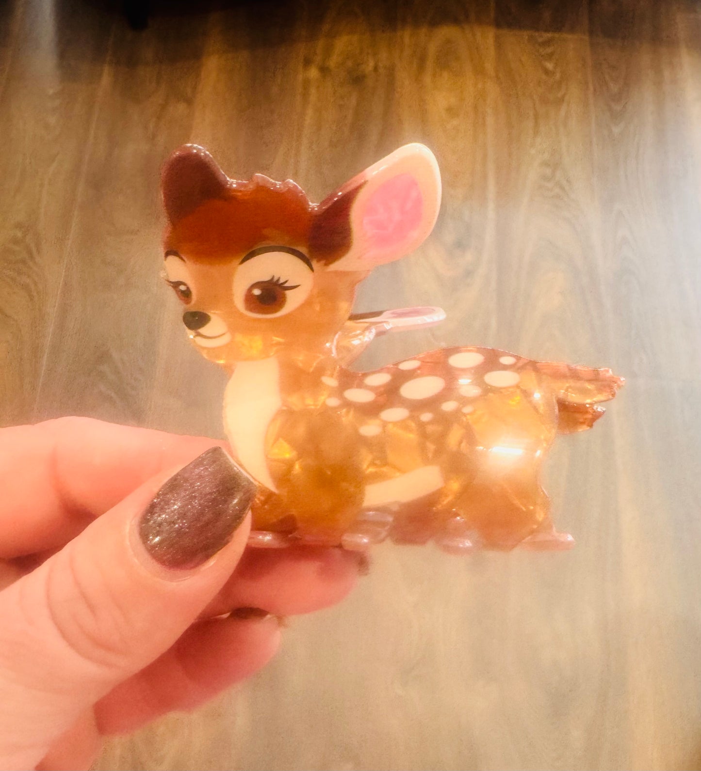 DMB Brown Bambi Deer Hair Claw Clip