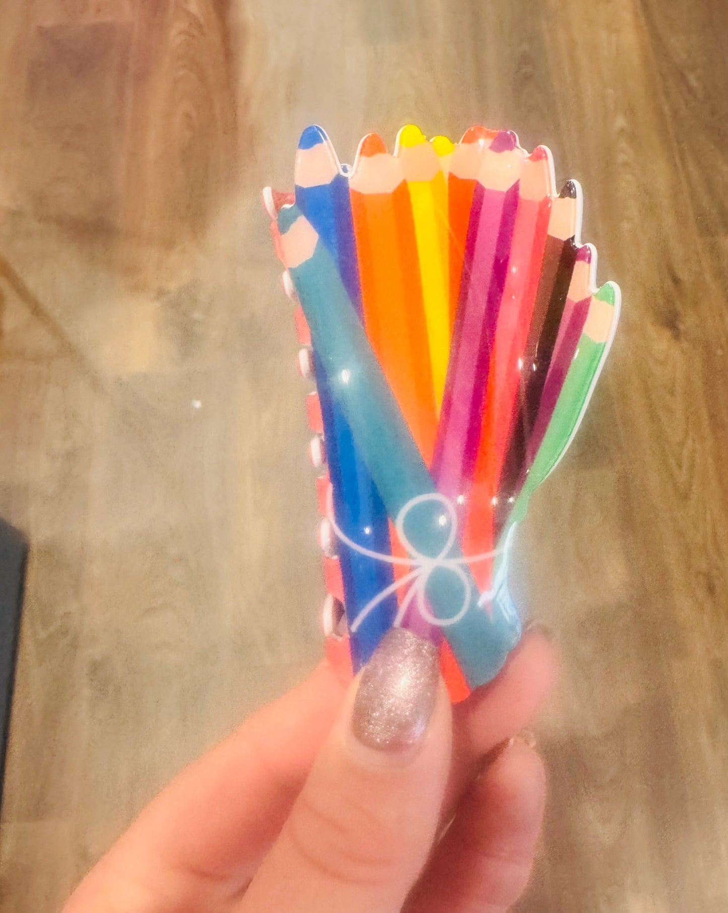 DMB Colourful Pencil Pot Hair Claw Clip