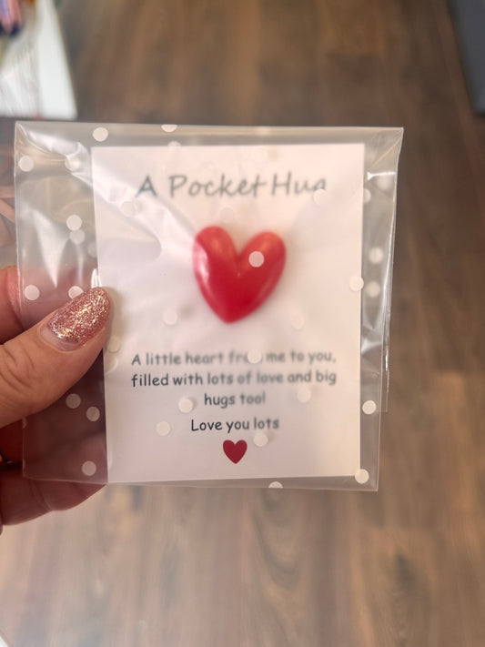 DMB Red Heart Pocket Hugs Quotes