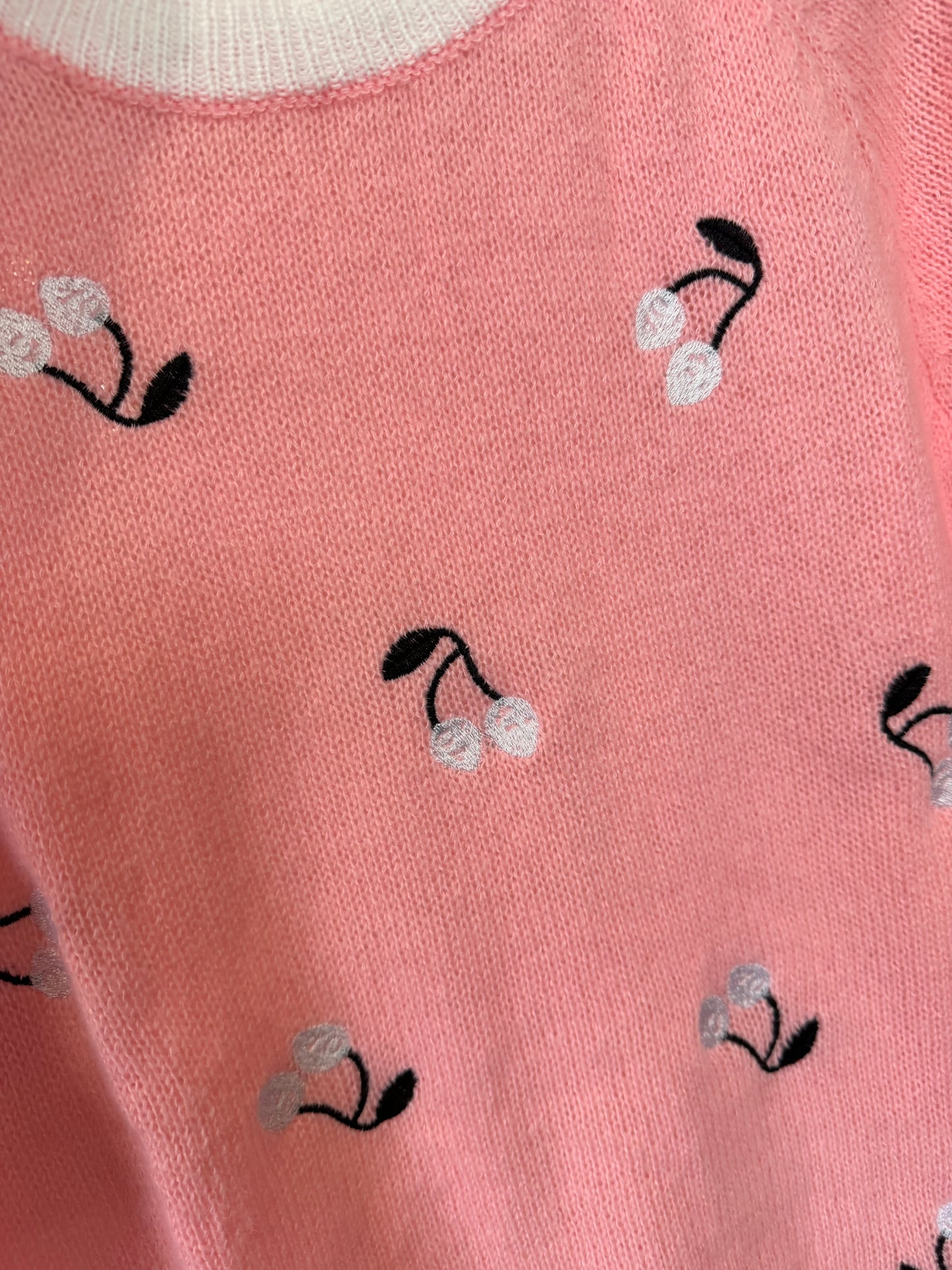 DMB Pink Short Sleeved Cherry Jumper