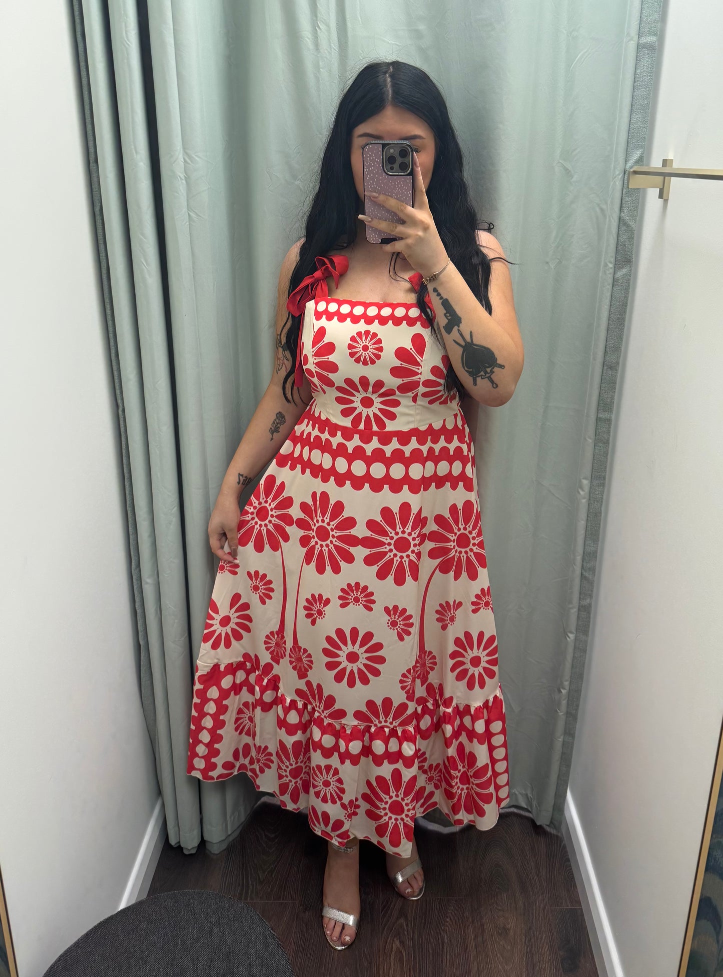 DMB Red Strappy Chic Dress
