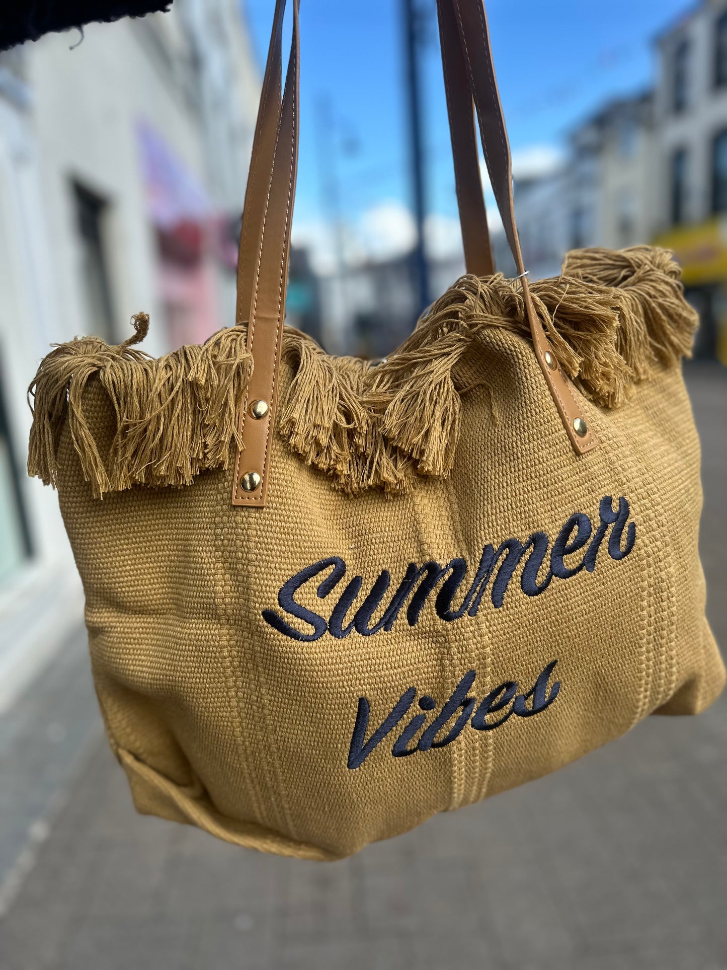DMB Summer Vibes Beach Bag Tan