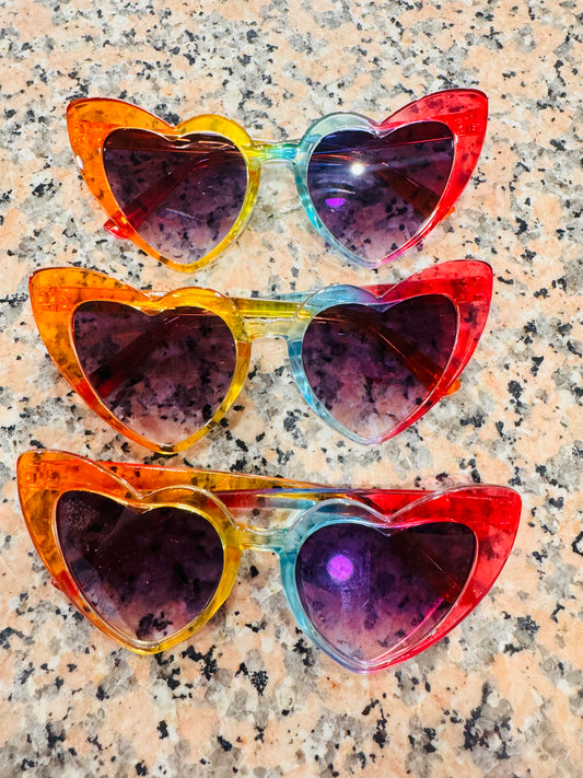 DMB Heart Rainbow Sunglasses