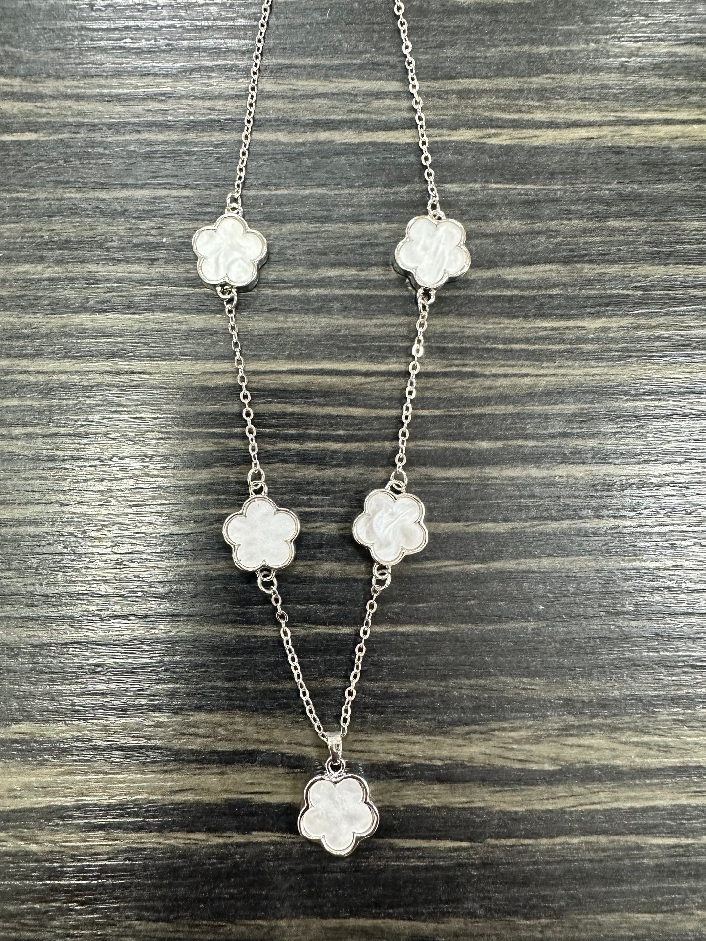 DMB Silver Clover Necklace