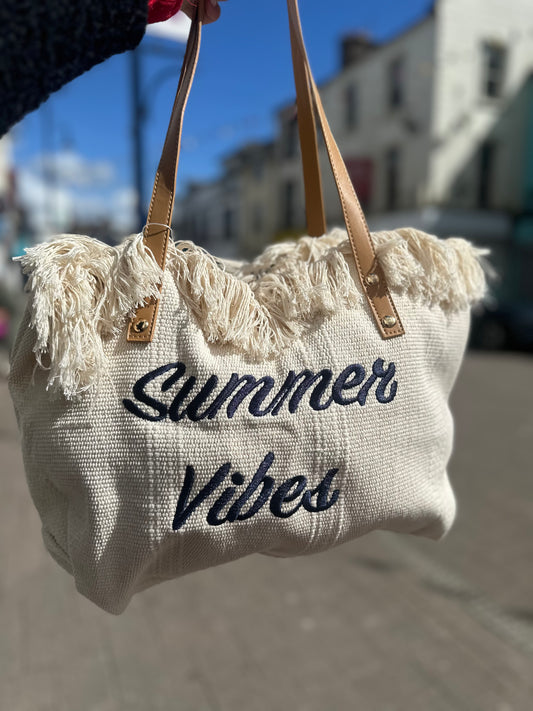DMB Summer Vibes Beach Bag Light Beige