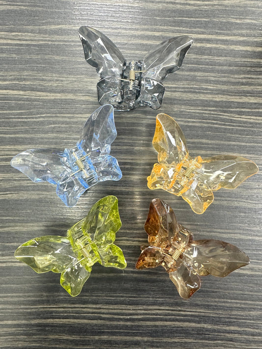 DMB Large Crystal Butterfly Clip