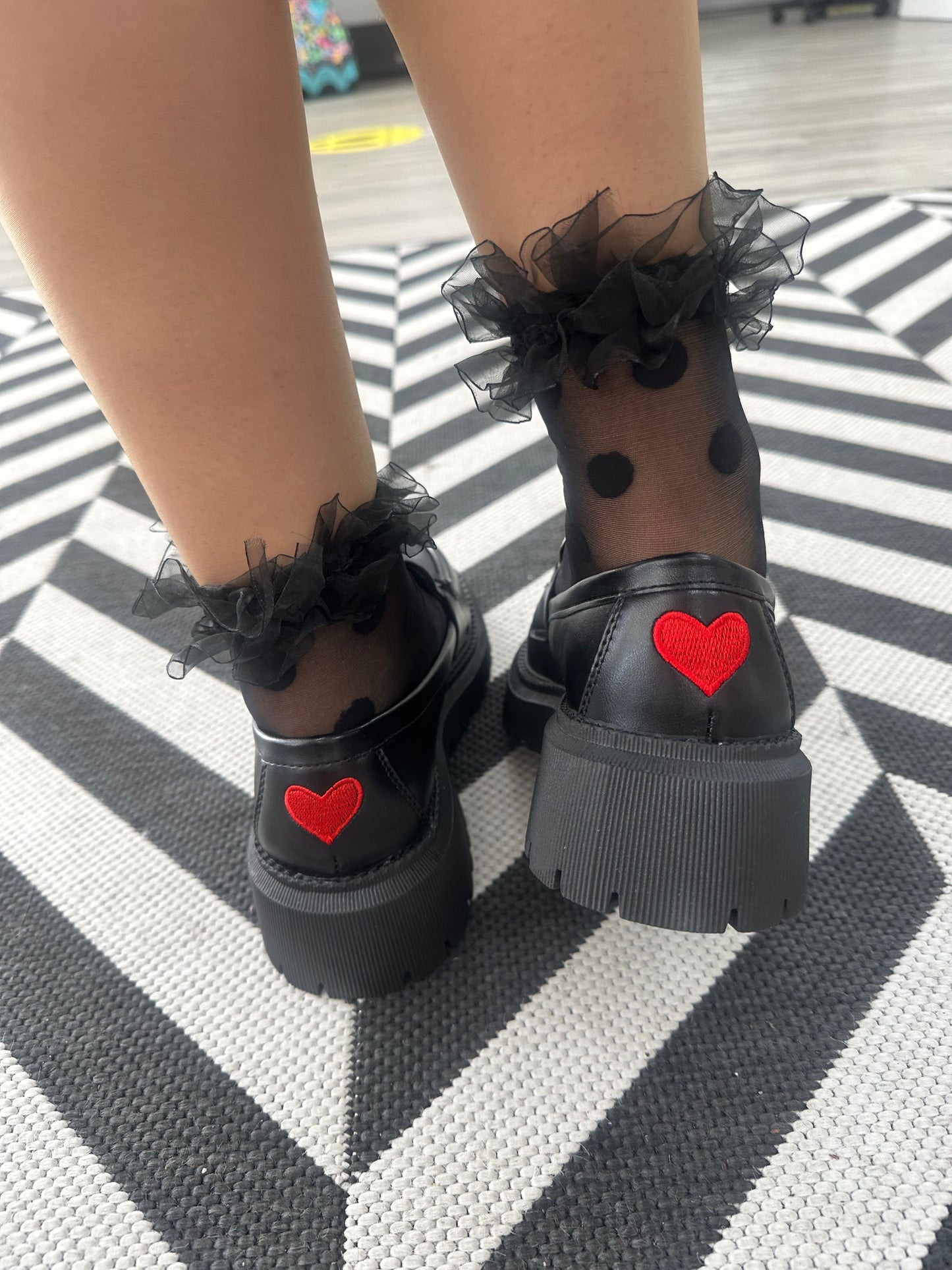 DMB Heart Detail Chunky Loafers
