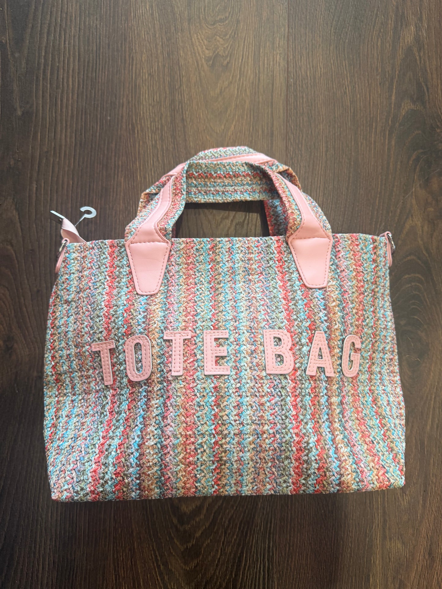 DMB Pastel Candy Tweed / Pink Tote Bag