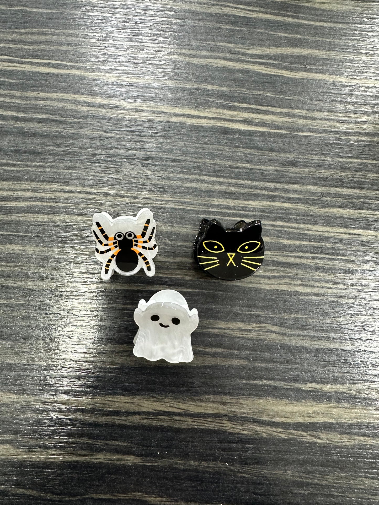 *DMB Halloween* Mini Spider, Cat, Ghost 3 Hair Clip Set