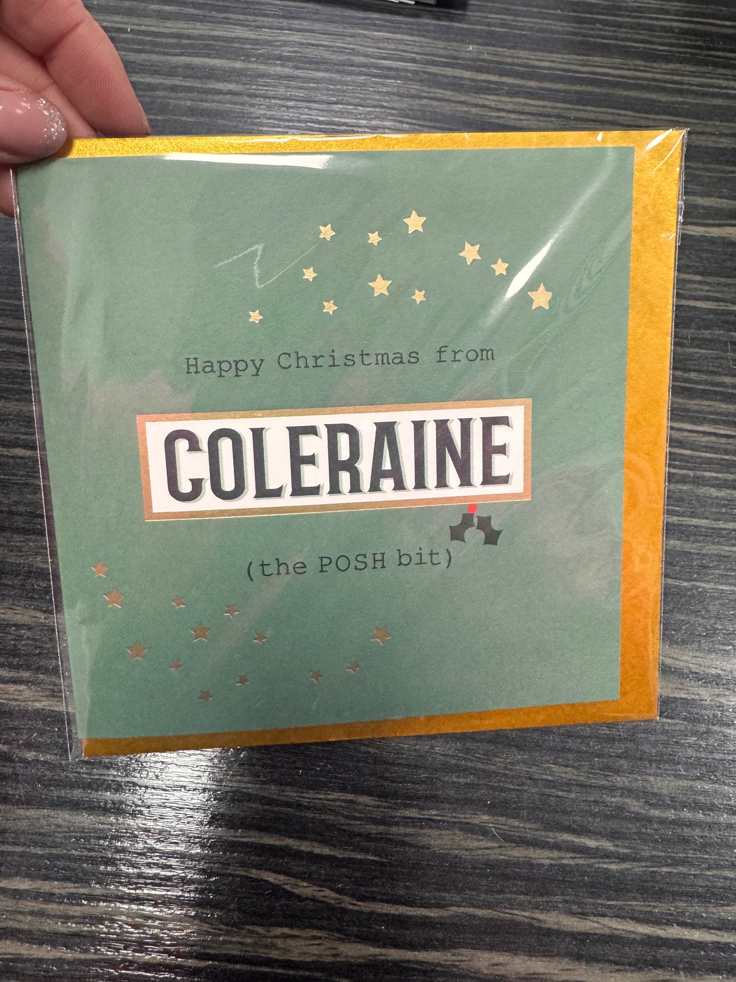 DMB Posh Bit Christmas Card Coleraine