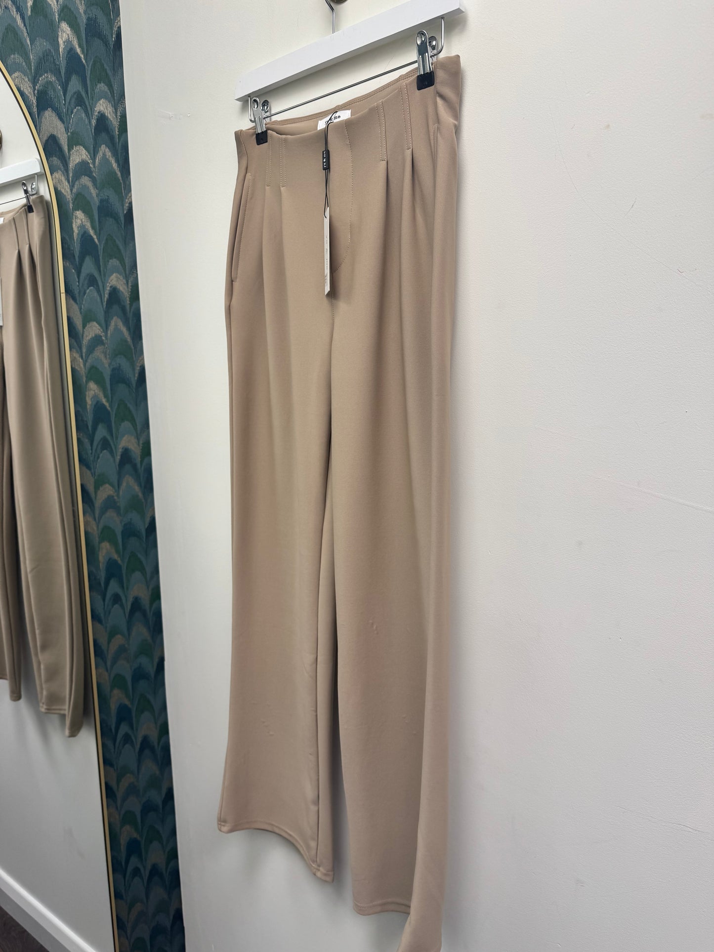 Amber Tailored Trousers Beige