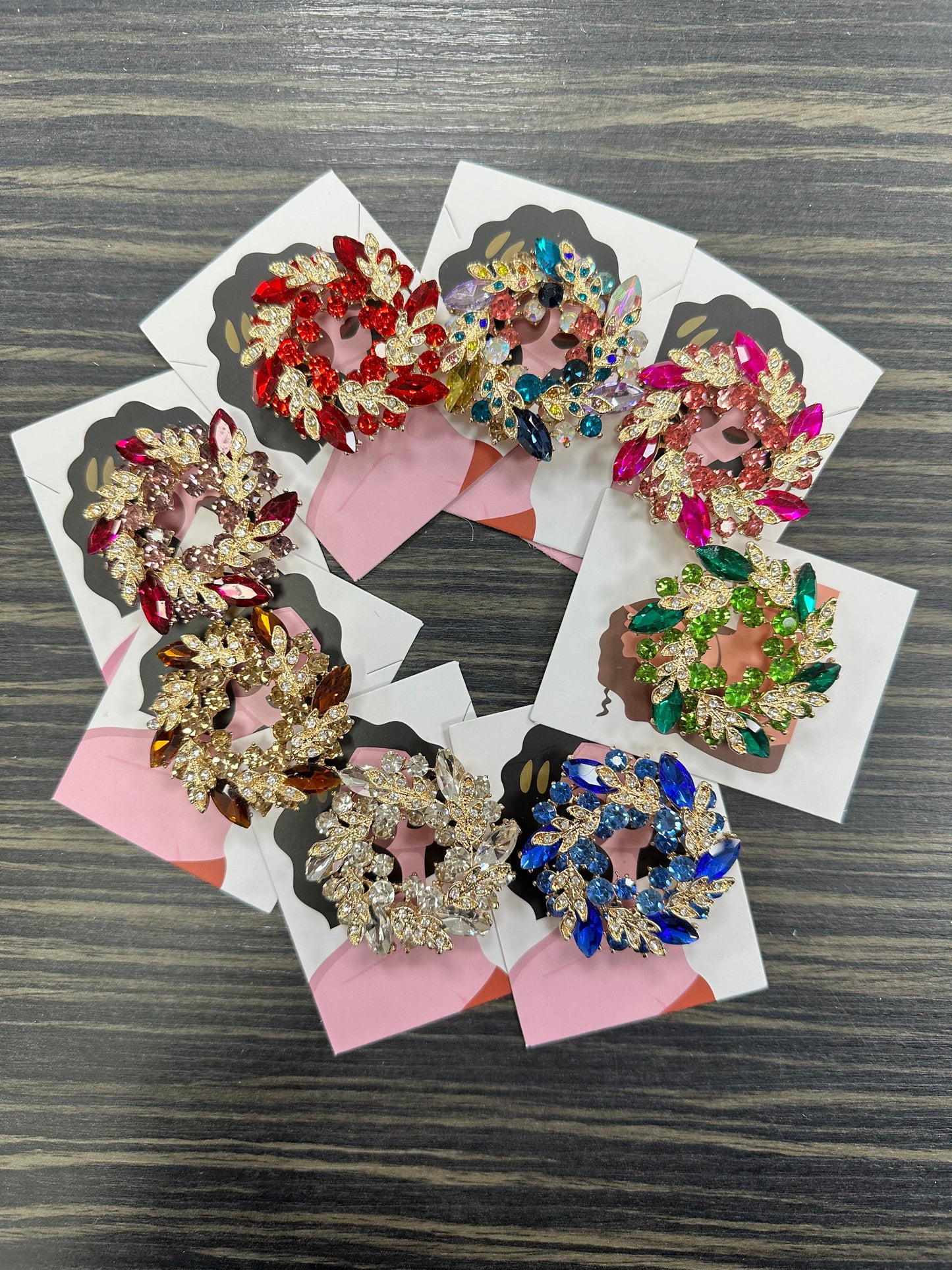 DMB Jewelled Garland Brooch