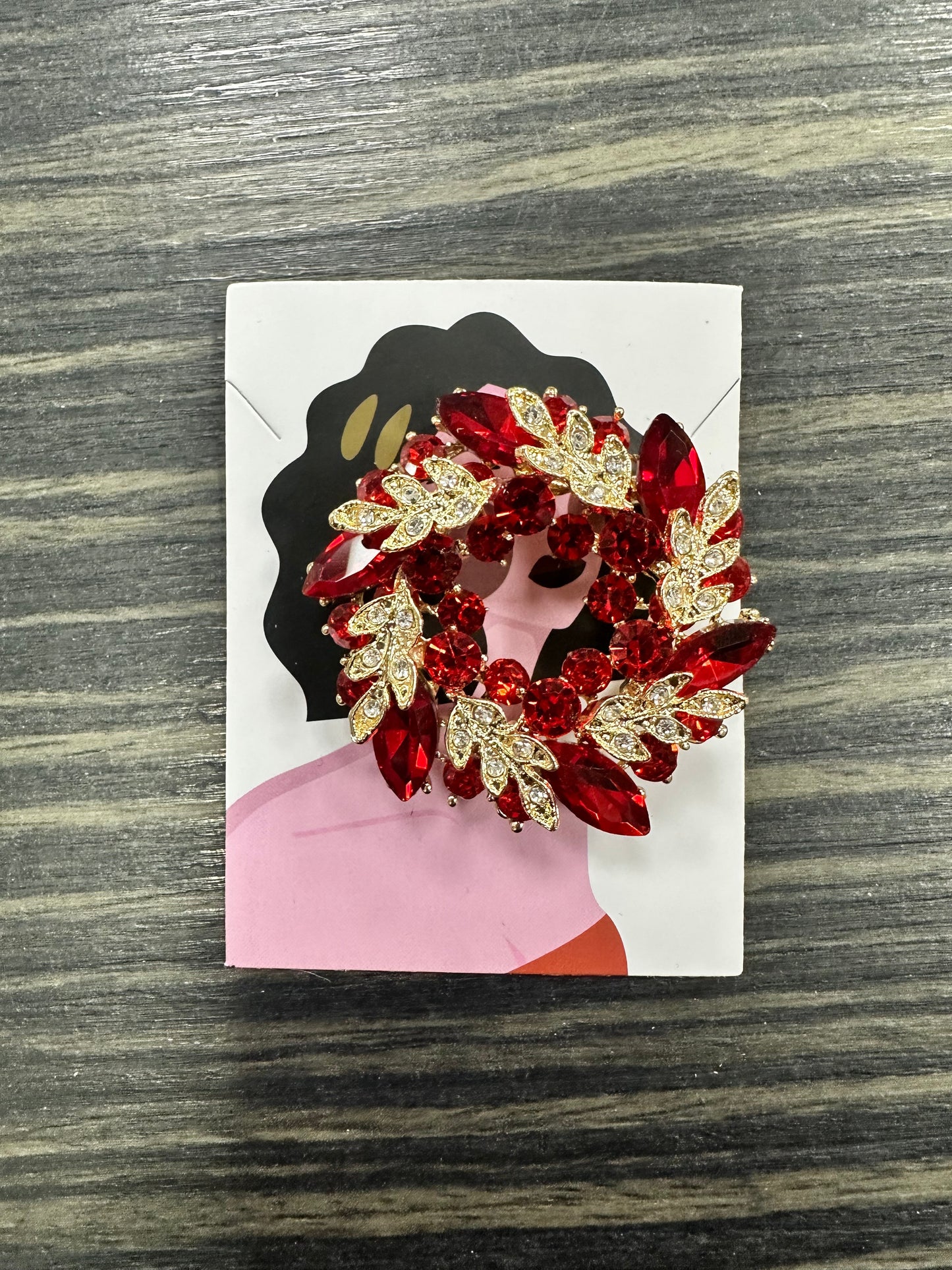 DMB Jewelled Garland Brooch