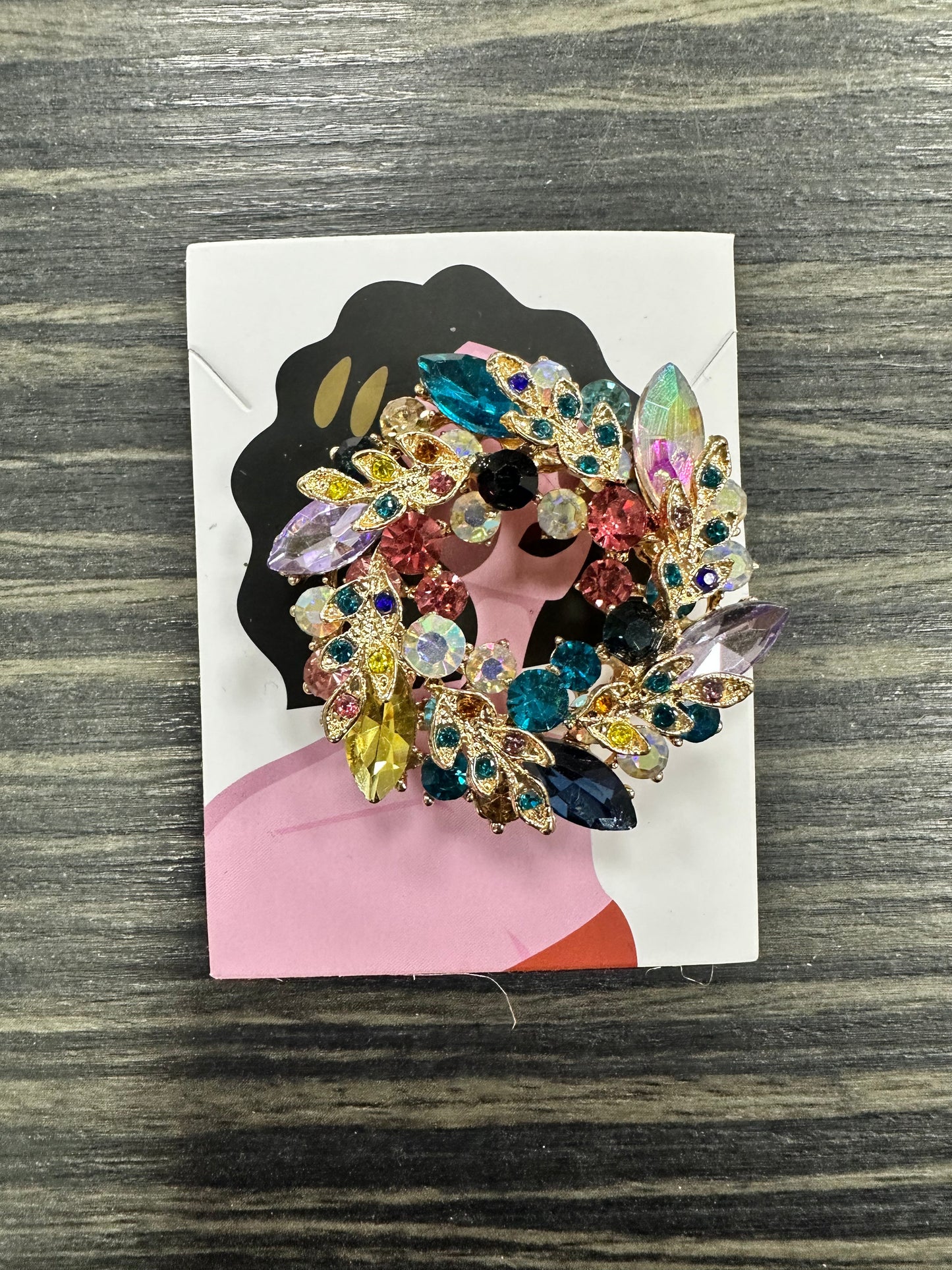 DMB Jewelled Garland Brooch