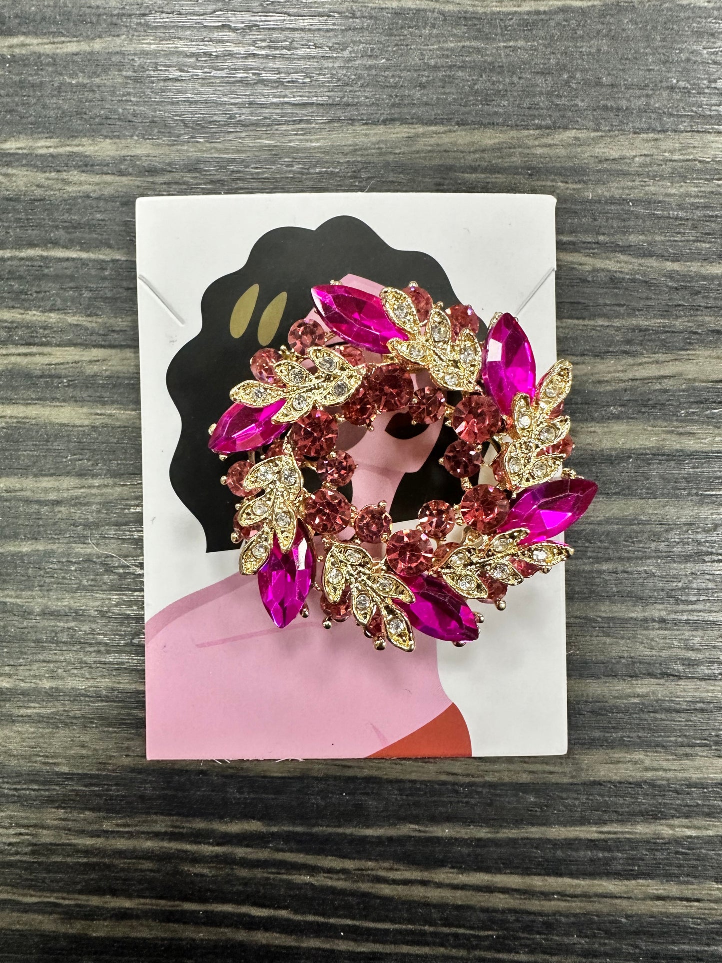 DMB Jewelled Garland Brooch