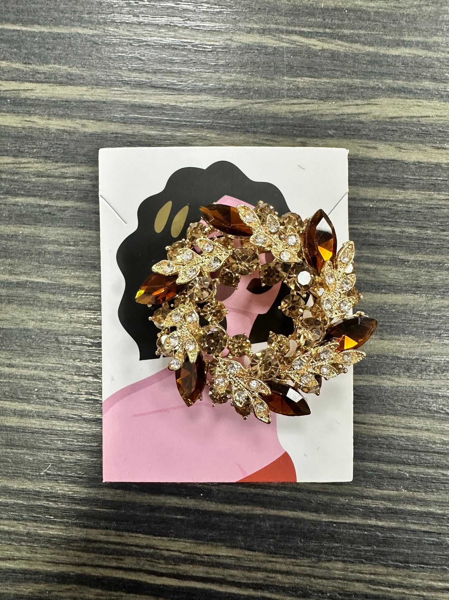 DMB Jewelled Garland Brooch