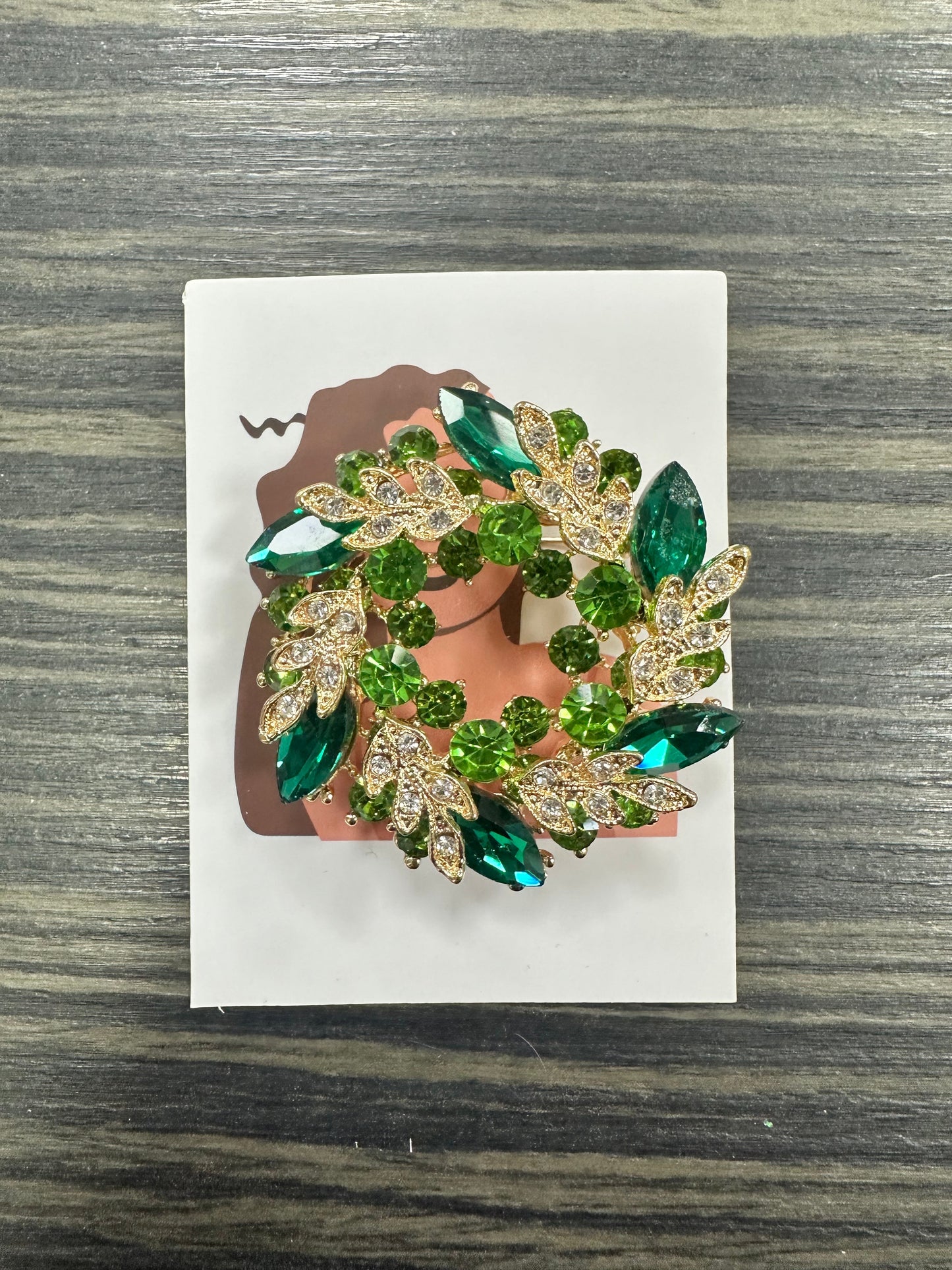 DMB Jewelled Garland Brooch