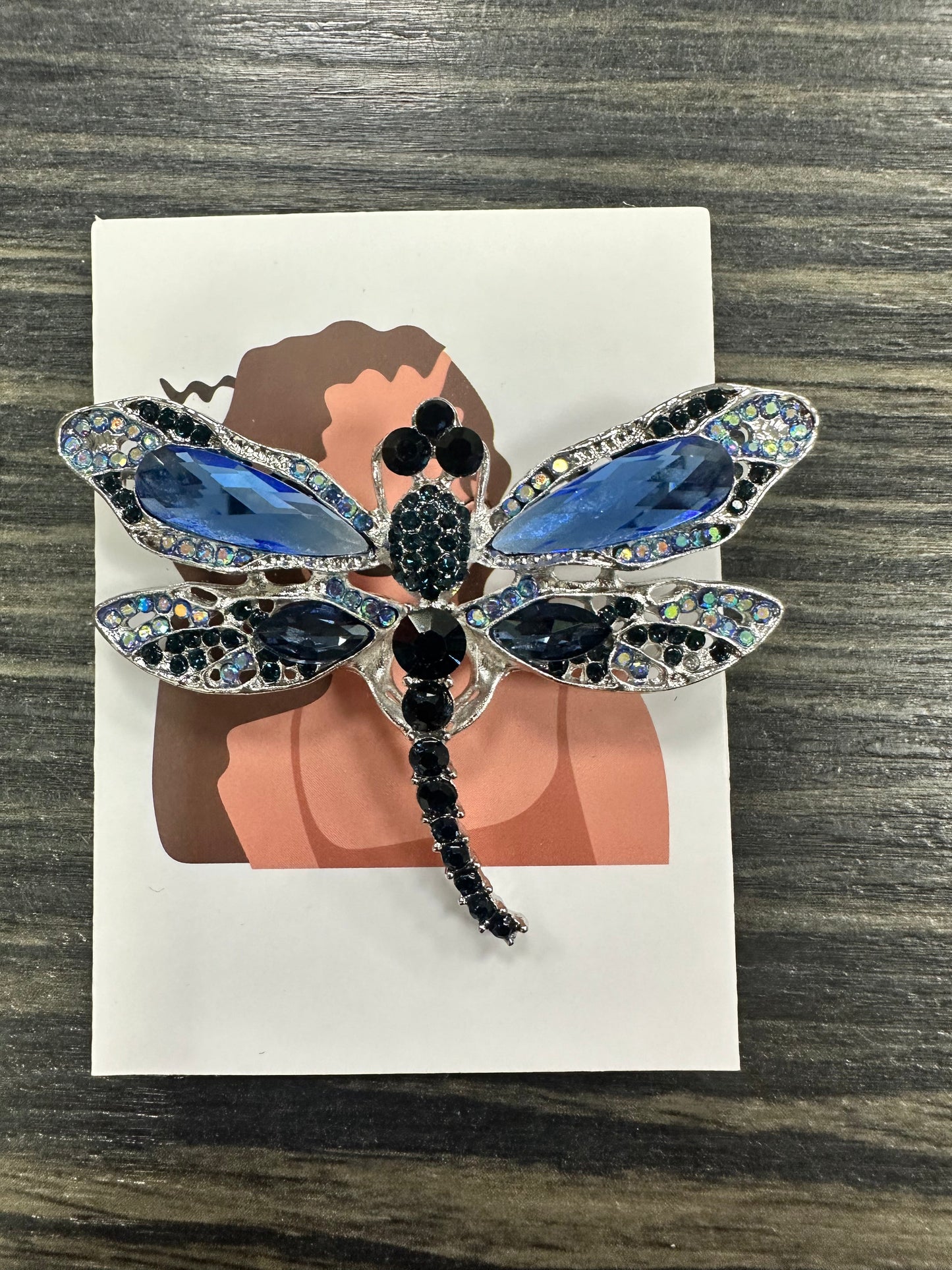 DMB Jewelled Dragonfly Brooch