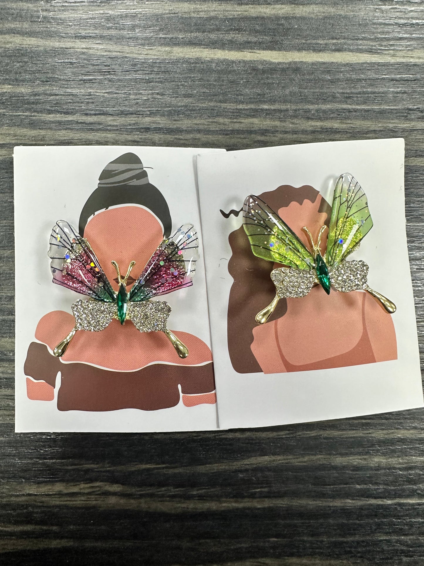 DMB Embellished Butterfly Brooch