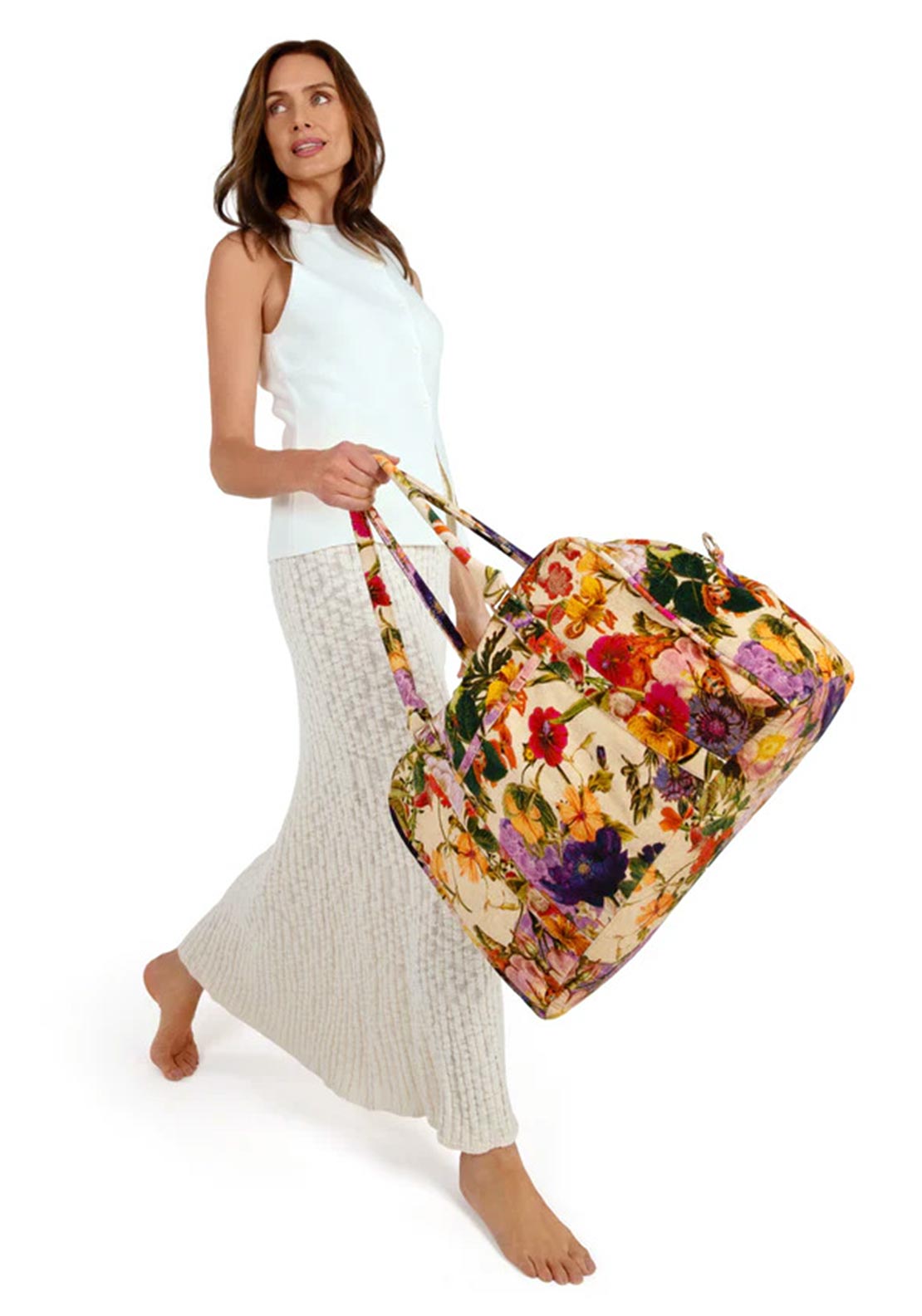 POWDER LUXURY WEEKEND BAG - CREAM POSY