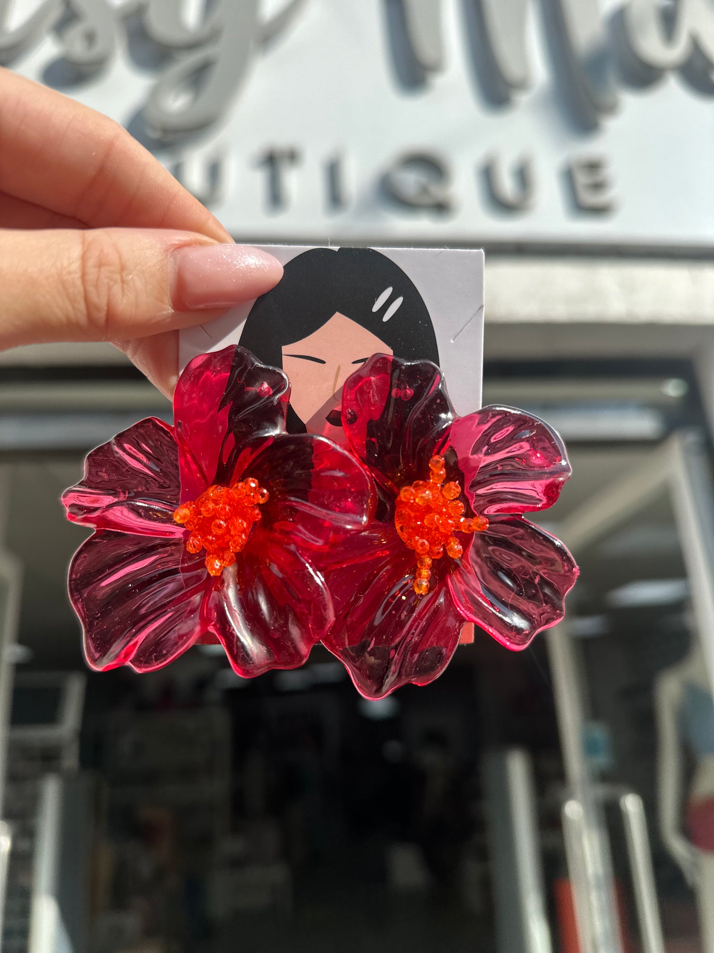DMB Crystal Flower Earrings
