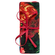 Powder JEWELLERY ROLL - OPULANT FLORALS, CHOCOLATE