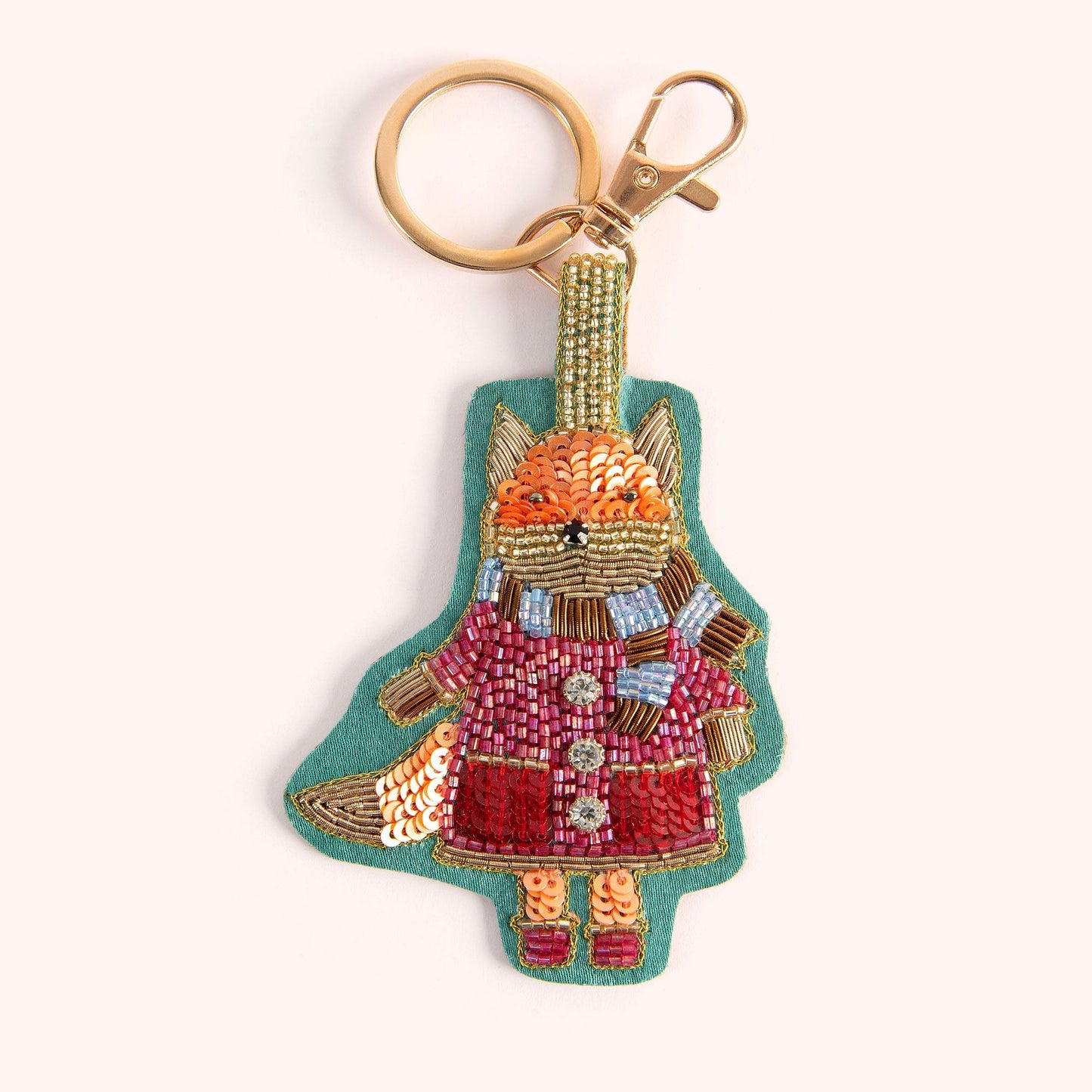 Powder BEADED KEYRINGS - FALL FOX