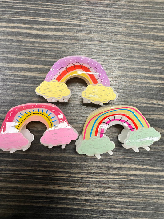 DMB Large Rainbow Claw Hair Clip