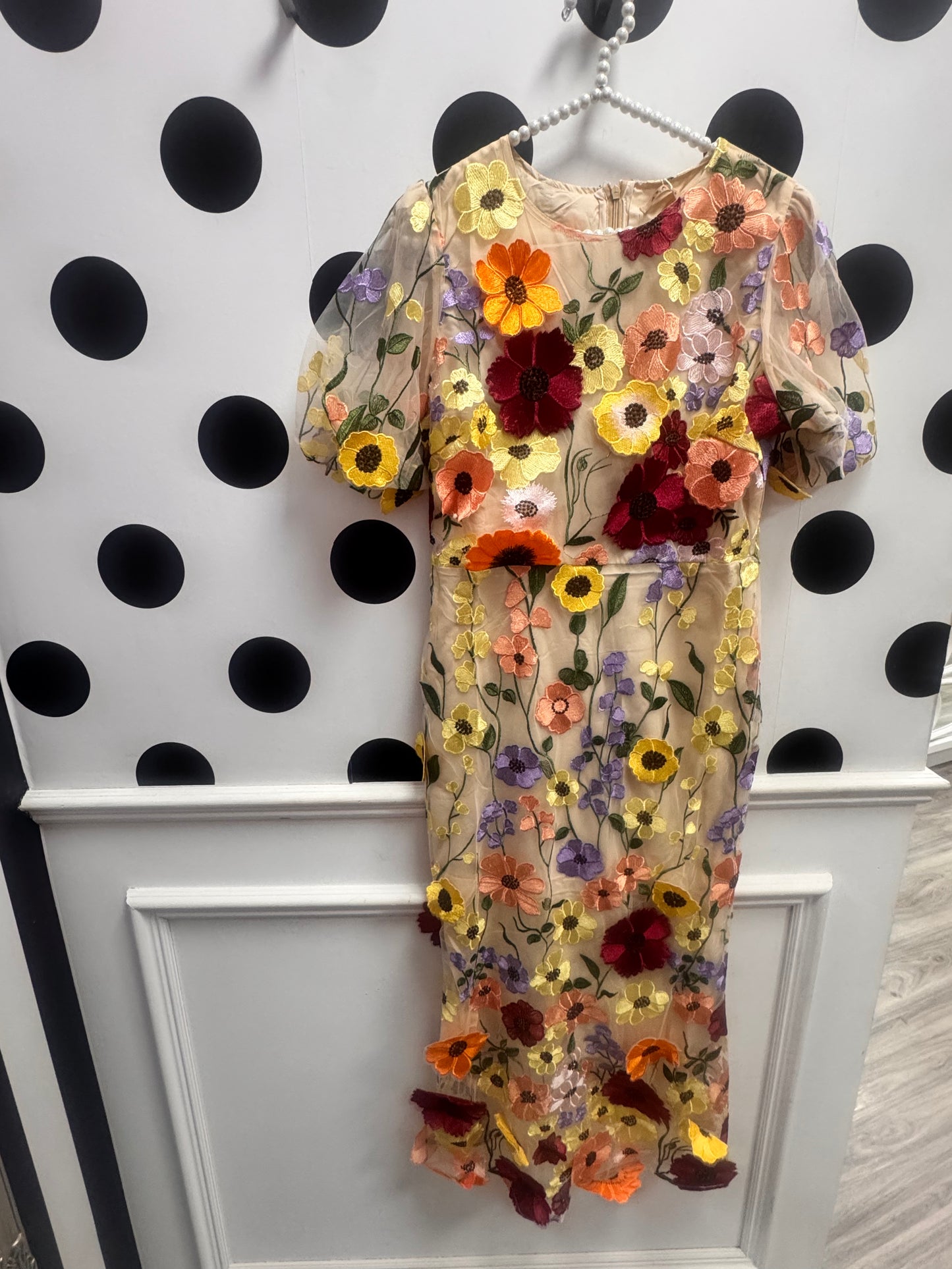 Amber Lemon 3D Floral Embroidered Dress