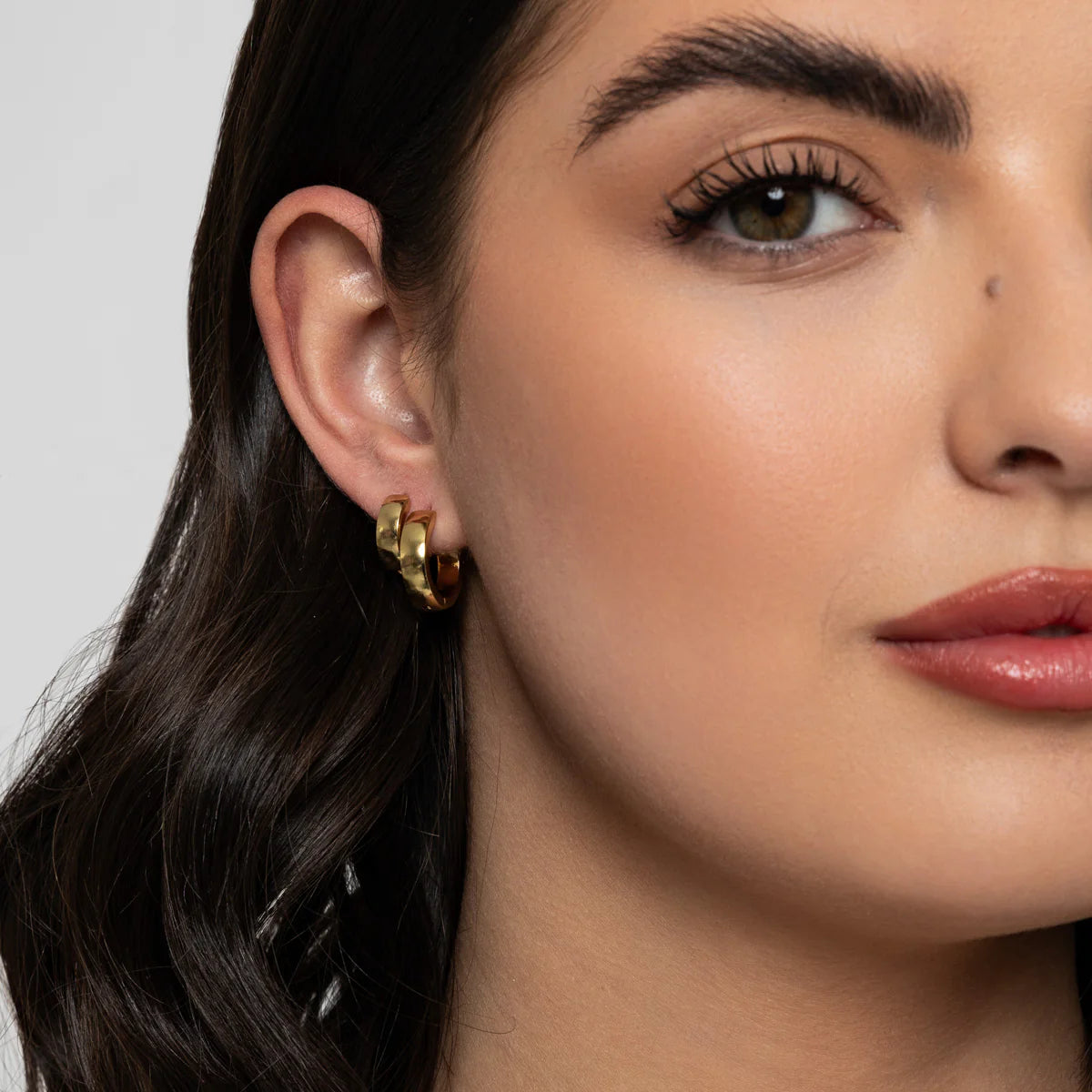 Knight & Day T139EMS Arielle Medium Gold Hoops