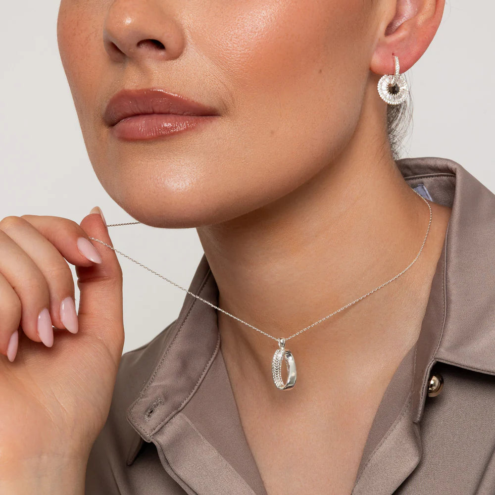 Knight & Day T573EZT Kelly CZ Silver Earrings