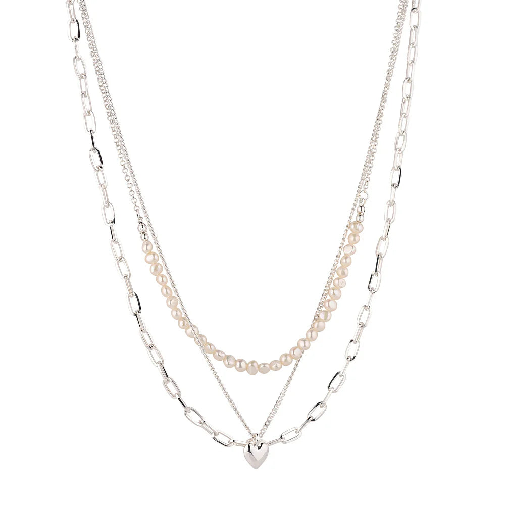 Knight & Day Triple Layer Freshwater Pearl Necklace R182NCB