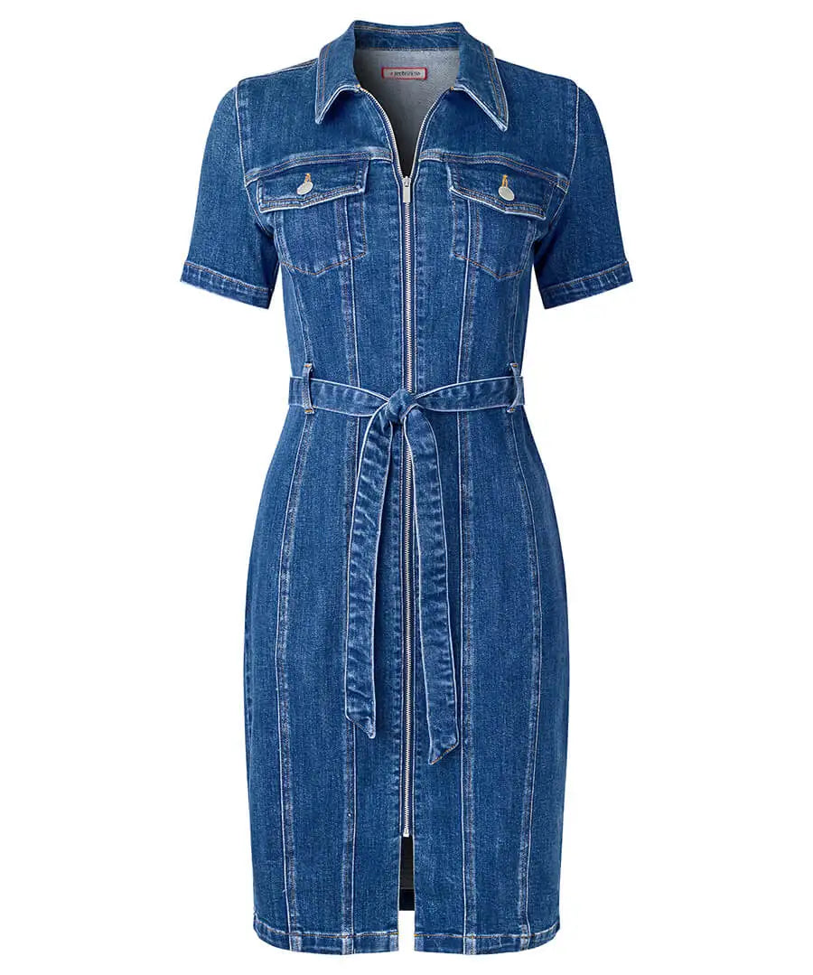 Joe Browns Cindy Zip Through Stretch Denim Dress