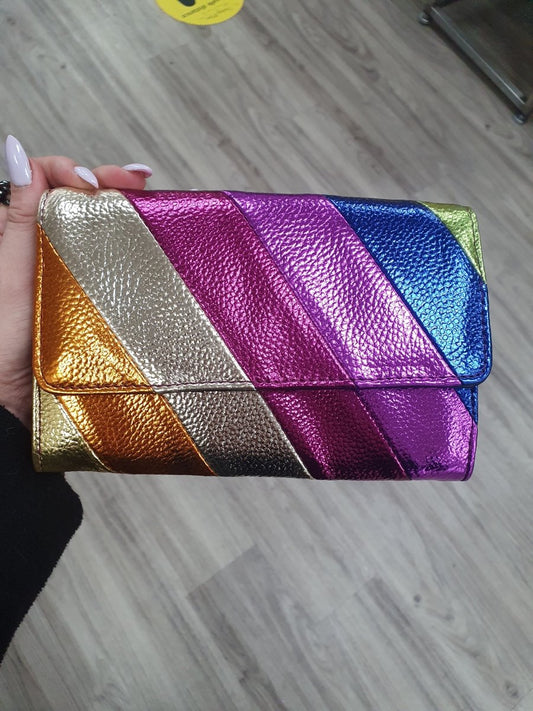 Daisy Mae Rainbow Mini Flap Clutch - Daisy Mae Boutique
