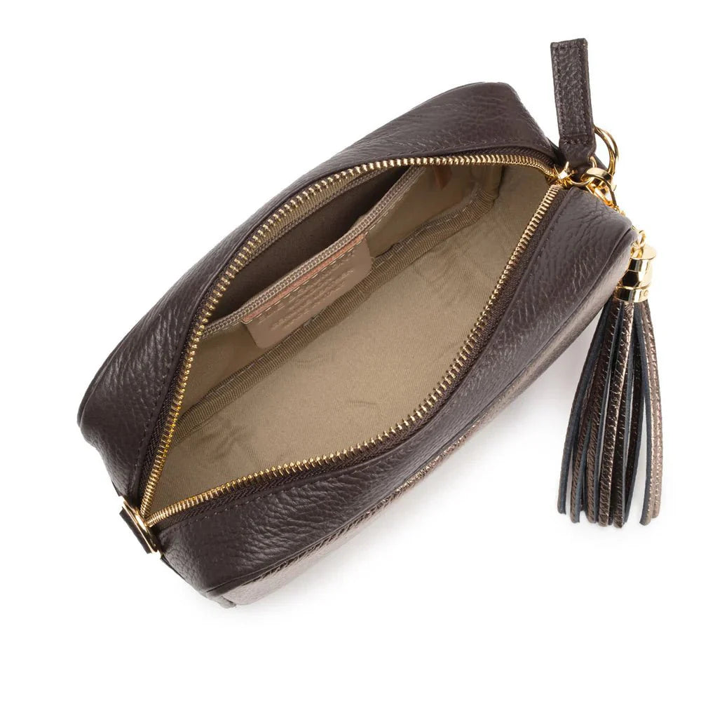 Elie Beaumont Metallic Blend Crossbody Bronze - Daisy Mae Boutique