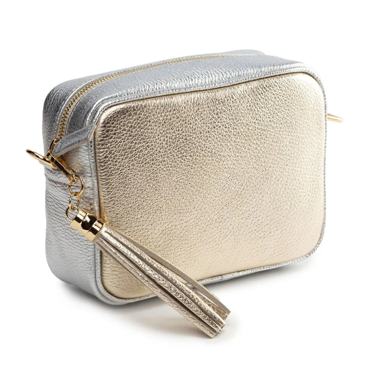 Elie Beaumont Metallic Blend Crossbody Gold - Daisy Mae Boutique