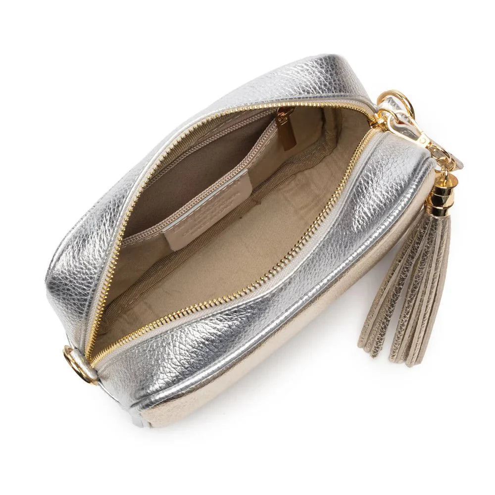 Elie Beaumont Metallic Blend Crossbody Gold - Daisy Mae Boutique