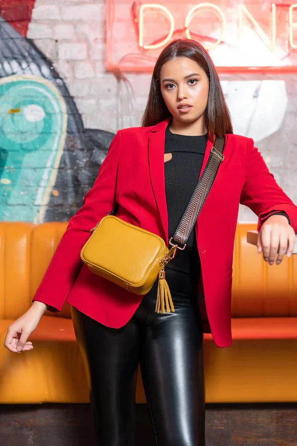 Elie Beaumont Mustard Crossbody - Daisy Mae Boutique