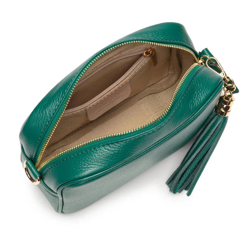 Elie Beaumont Peacock Green Crossbody - Daisy Mae Boutique