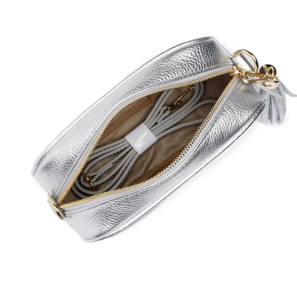 Elie Beaumont Silver Crossbody - Daisy Mae Boutique