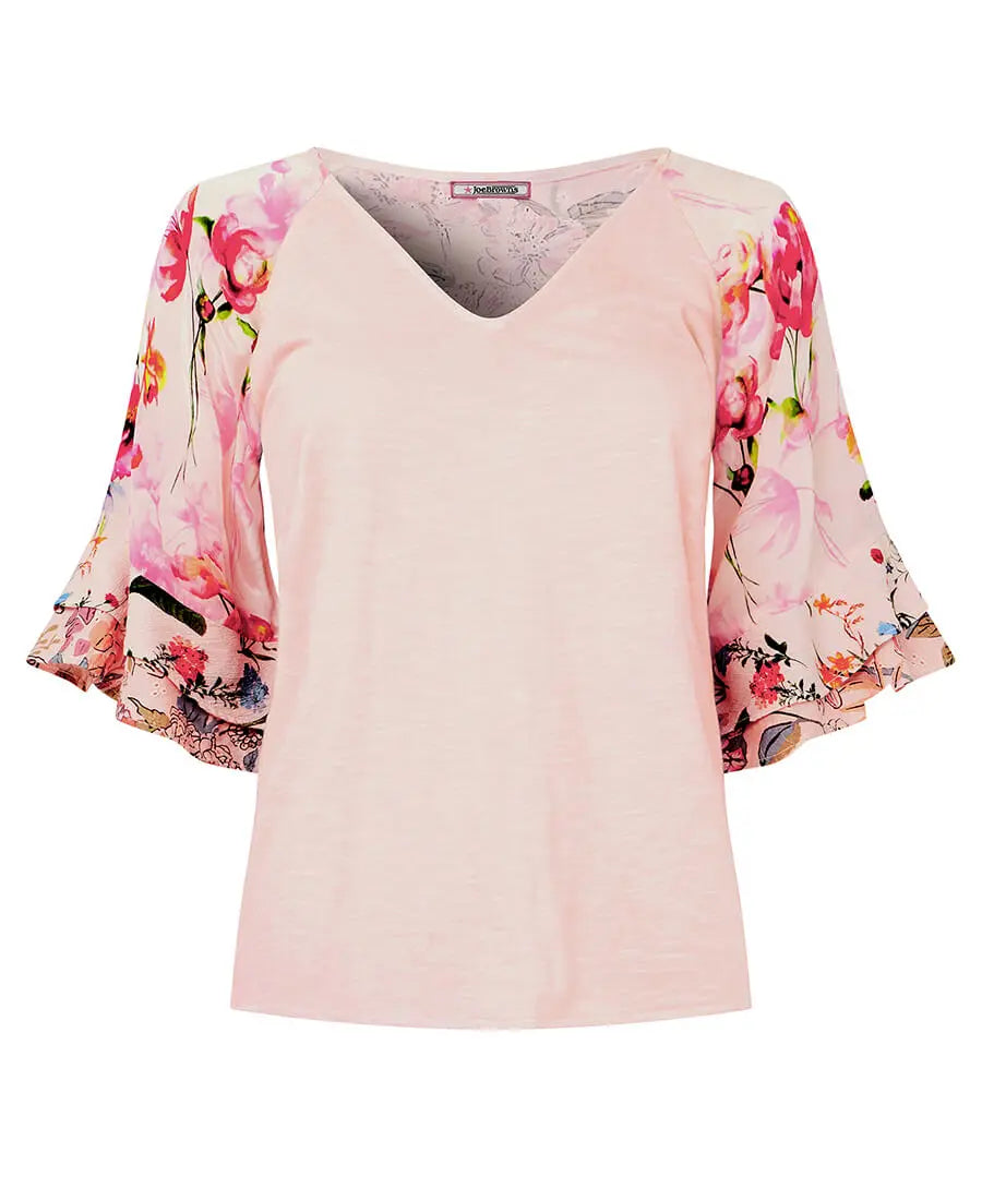 Joe Browns Fancy Floral Mix V-Neck Top