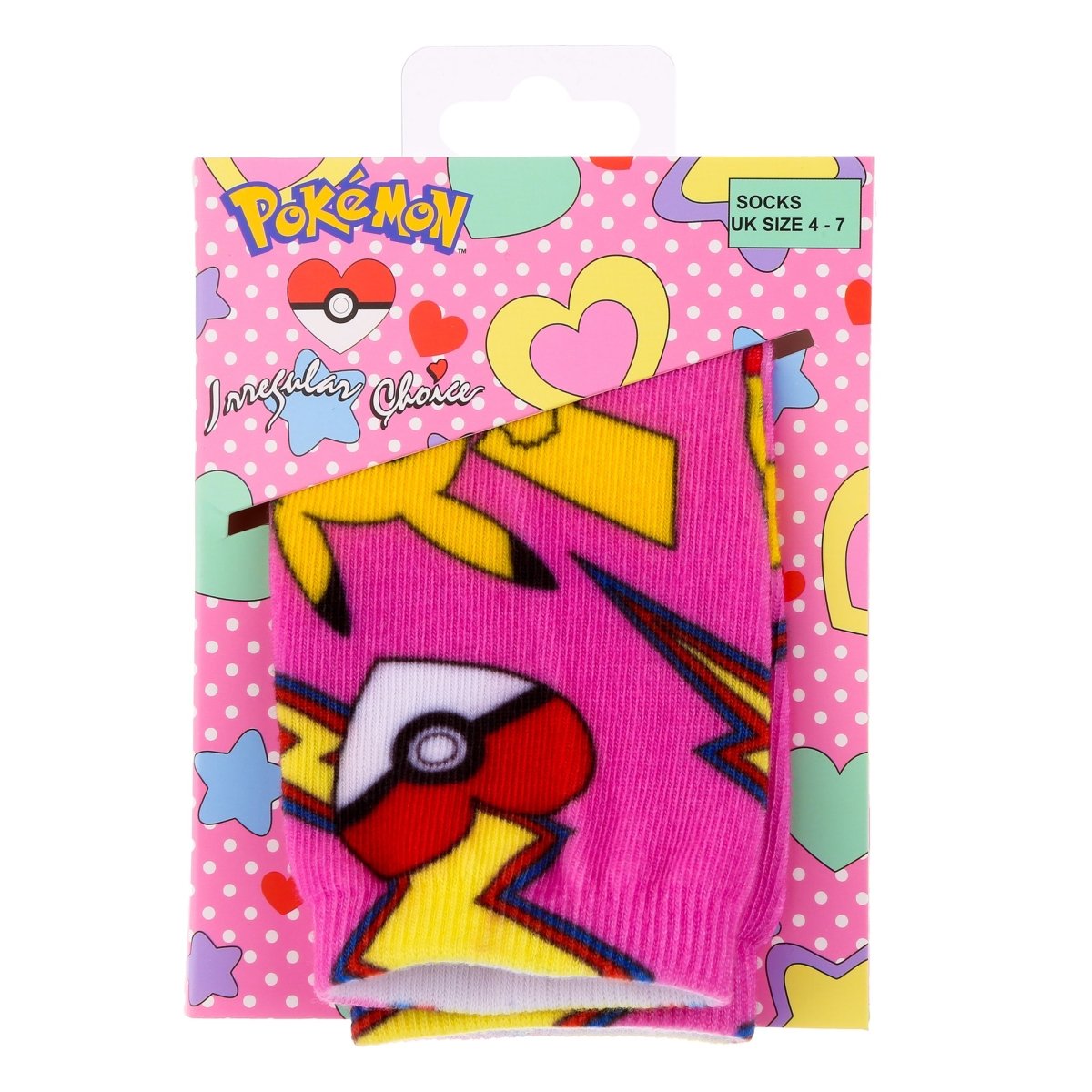 Irregular Choice *POKEMON* Socks Dark Pink - Daisy Mae Boutique