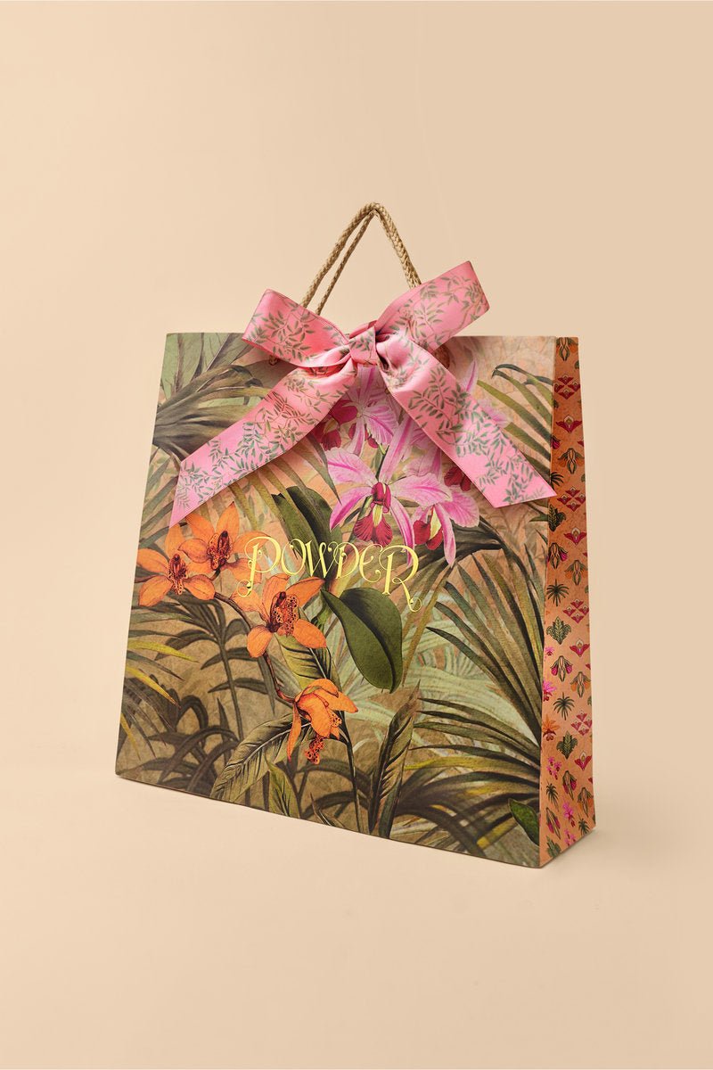 Powder Botany Bliss In Charcoal Kimono Gown - Daisy Mae Boutique