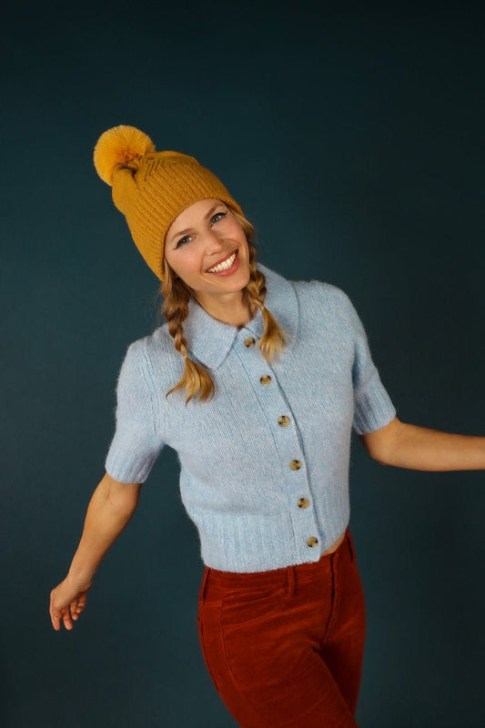 Powder Ingrid Bobble Hat Mustard - Daisy Mae Boutique