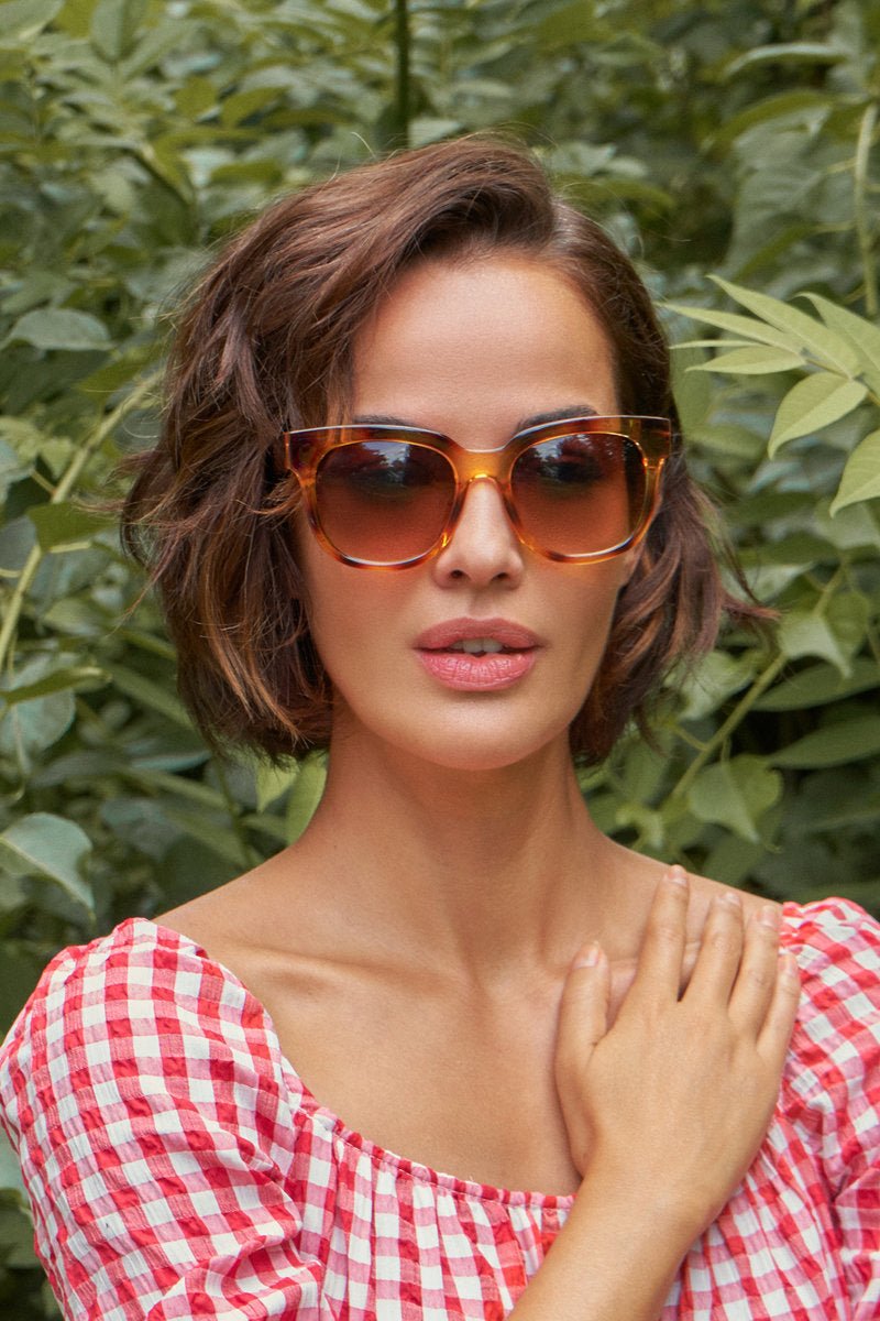 Powder Limited Edition Elena Sunglasses Sunburst Tortoiseshell - Daisy Mae Boutique