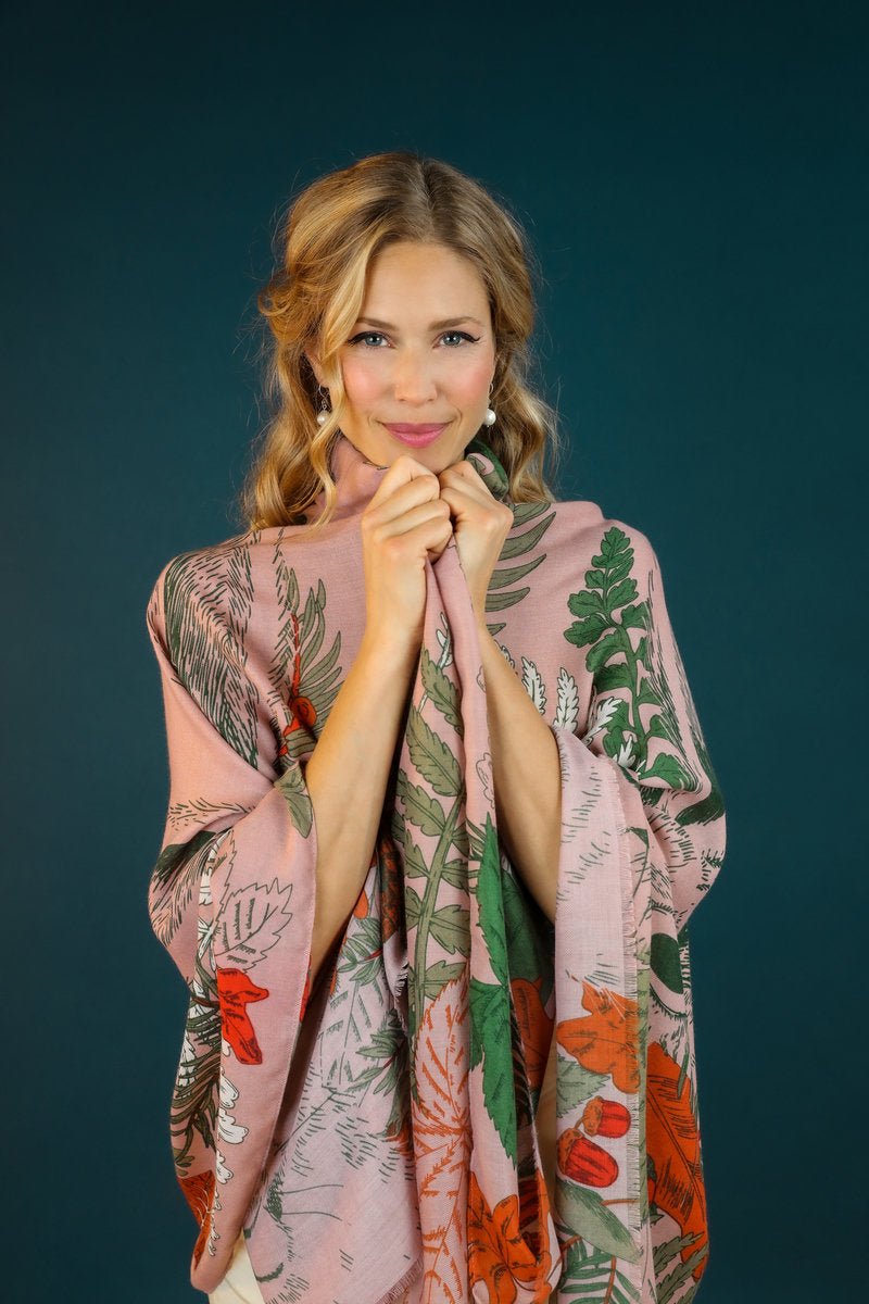 Powder Print Happy Hare Scarf - Daisy Mae Boutique