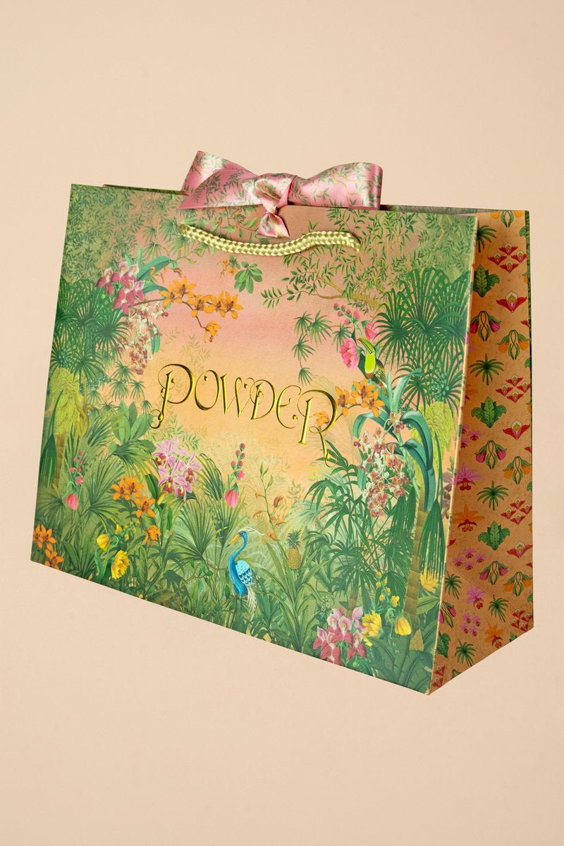 Powder Small Quilted Vanity Bag - Whimsical Woodland - Daisy Mae Boutique