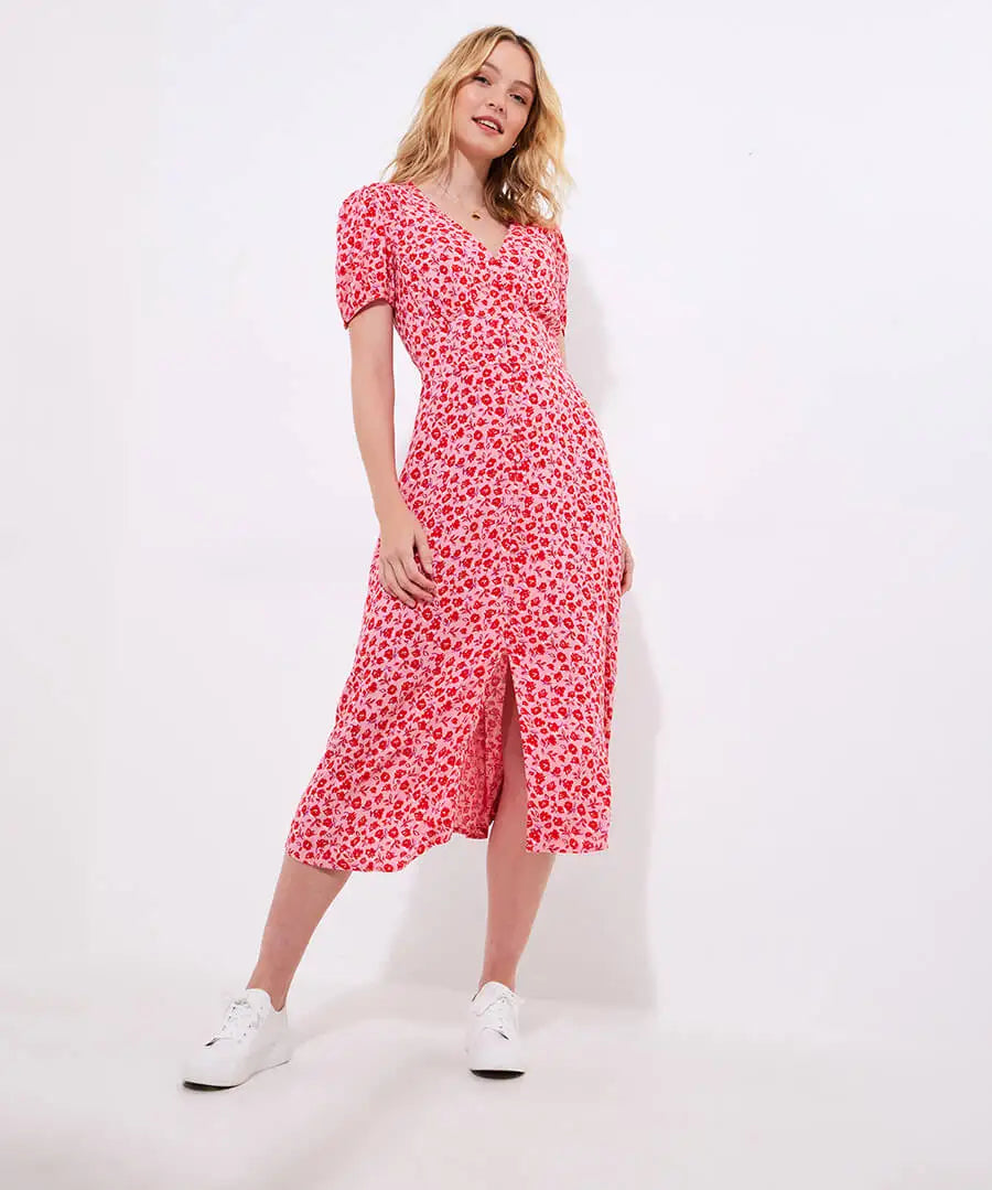 Joe Browns Roses Are Red Floral Printed Midi Dress